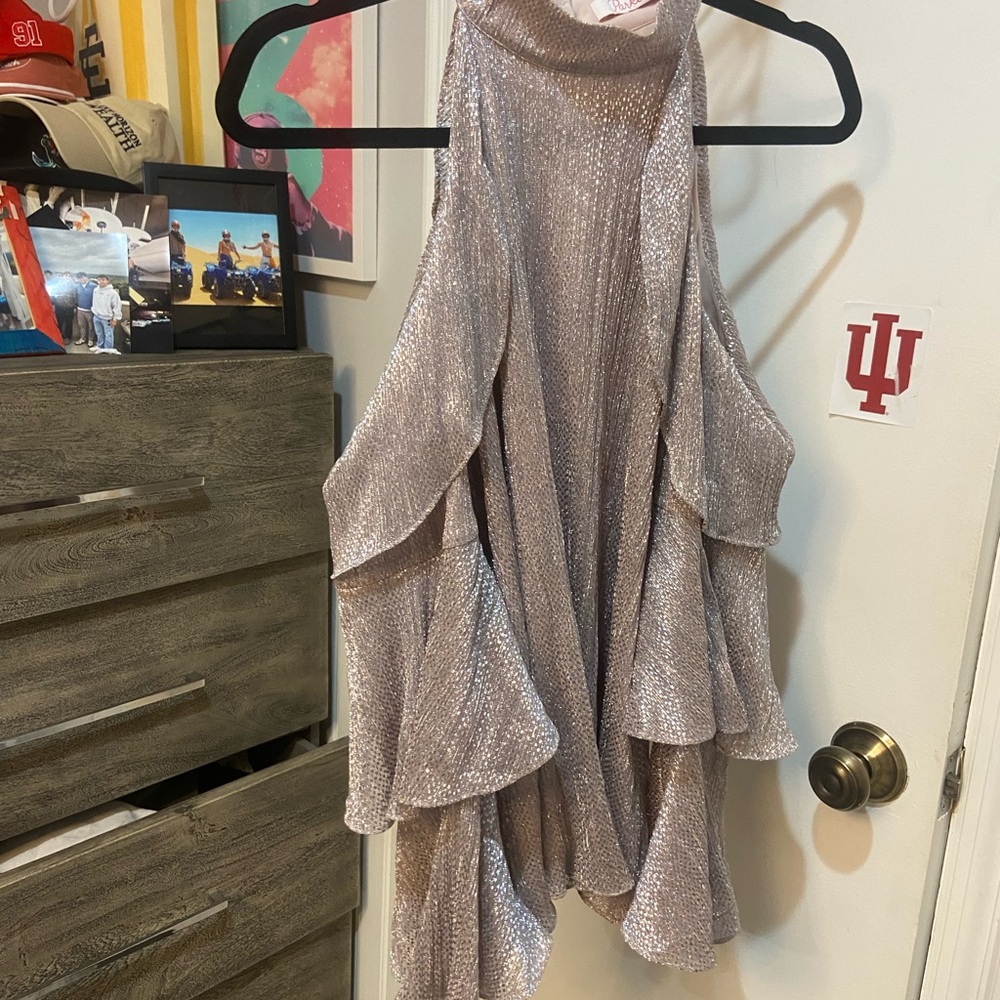Parker Glittering Silver Blouse